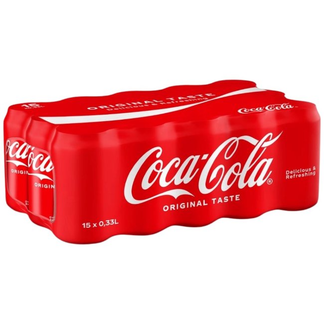 Газированный напиток Coca-Cola Original (уп 15 шт) 0,33 л