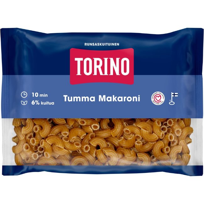 Макароны тёмные TORINO Tumma 400 гр