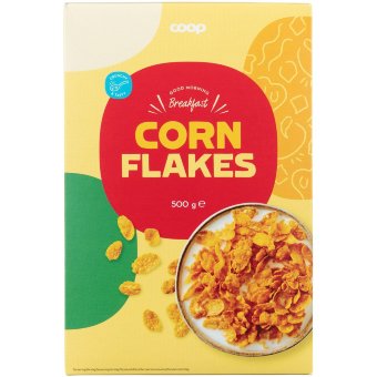Хлопья кукурузные Coop Corn Flakes 500 гр Хлопья кукурузные Coop Corn Flakes 500 гр