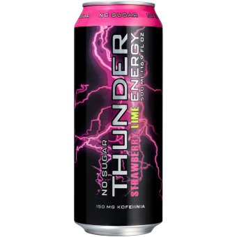 Энергетический напиток Thunder Energy без сахара Клубника-лайм 500 мл