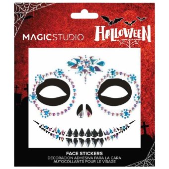 Наклейки для лица Magic Studio Halloween синие Наклейки для лица Magic Studio Halloween синие