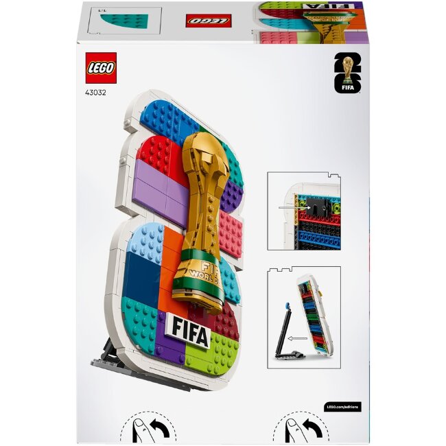 Конструктор LEGO® Editions Football 43032 официальный логотип турнира FIFA World Cup 2026™ Конструктор LEGO® Editions Football 43032 официальный логотип турнира FIFA World Cup 2026™