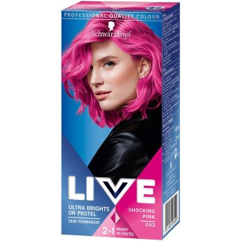 Краска для волос Schwarzkopf LIVE Ultra Brights 93 Shocking Pink Краска для волос Schwarzkopf LIVE Ultra Brights 93 Shocking Pink