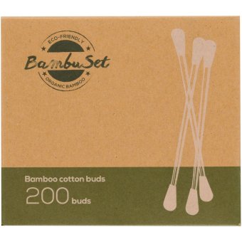 Бамбуковые ватные палочки BambuSet 200 шт Бамбуковые ватные палочки BambuSet 200 шт