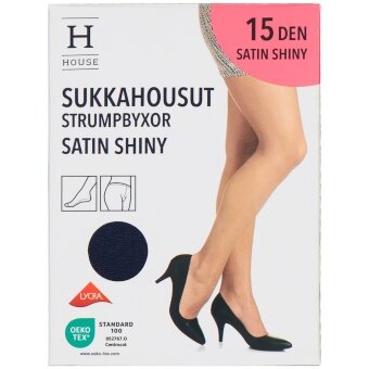 Женские колготки House Satin Shiny 15 den Navy Blazer, размер 44-48
