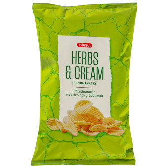 Снеки Pirkka со сметаной и травами 200 гр Снеки Pirkka со сметаной и травами 200 гр