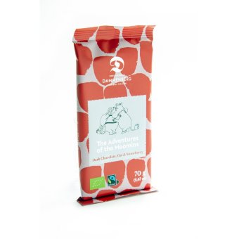 Темный овсяно-клубничный шоколад 56% Dammenberg Muumi органический 70 гр Темный овсяно-клубничный шоколад 56% Dammenberg Muumi органический 70 гр