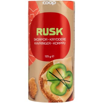 Хрустящие сухари Coop 125 гр Хрустящие сухари Coop 125 гр