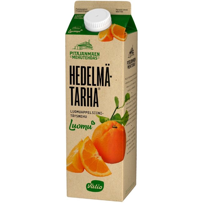 Органический апельсиновый сок Hedelmätarha Valio 1 л