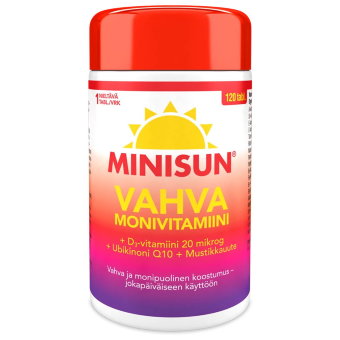 Мультивитаминный комплекс MONIVITAMIINI VAHVA 120 таблеток Minisun Мультивитаминный комплекс MONIVITAMIINI VAHVA 120 таблеток Minisun