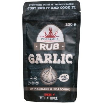 Сухой маринад с чесноком Rub Poppamies 200 г Сухой маринад с чесноком Rub Poppamies 200 г
