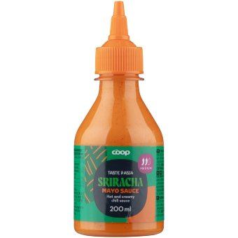 Соус Шрирача майонезный острый с перцем чили Coop 200 мл Соус Шрирача майонезный острый с перцем чили Coop 200 мл