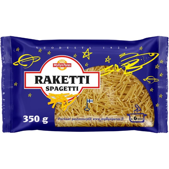Вермишель Myllyn Paras Raketti Spagetti 350 гр Вермишель Myllyn Paras Raketti Spagetti 350 гр