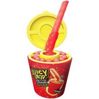 Карамельный леденец с кислым гелем Bazooka Juicy Drop Gummy Dipperz 96 гр