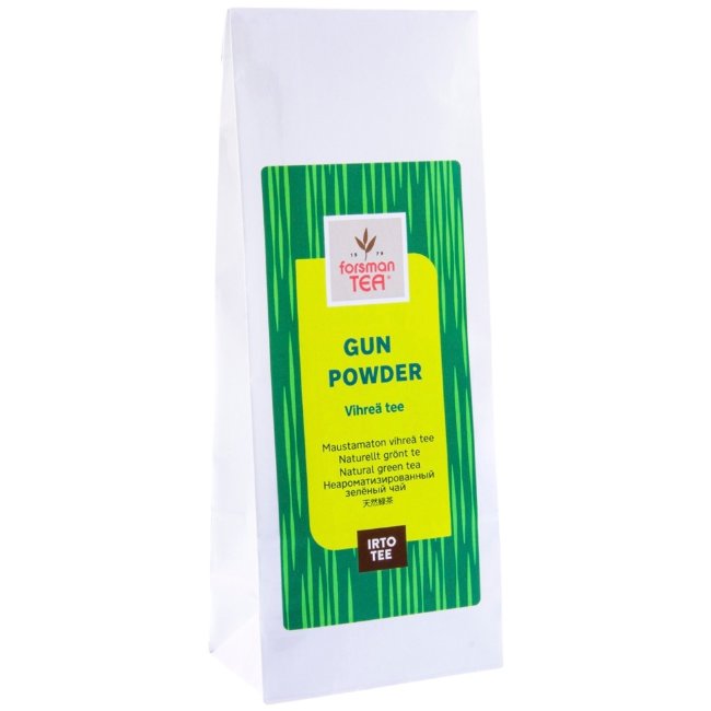 Зеленый заварной чай Forsman Gun Powder без ароматизаторов 100 гр
