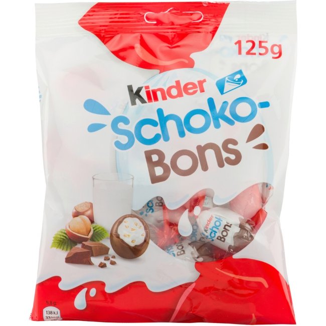 Шоколадные конфеты с ореховой начинкой Kinder Schoko-Bons 125 гр