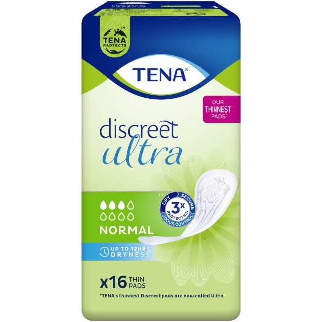 Прокладки TENA Discreet Ultra Normal 16 шт Прокладки TENA Discreet Ultra Normal 16 шт