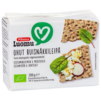 Органические ржаные хлебцы Pirkka 200 гр Органические ржаные хлебцы Pirkka 200 гр