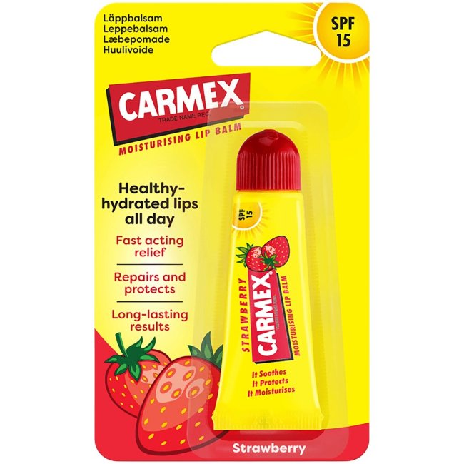 Бальзам для губ Carmex Strawberry тюбик 10 гр Бальзам для губ Carmex Strawberry тюбик 10 гр