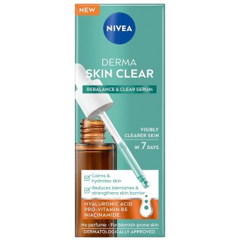 Сыворотка для лица NIVEA Derma Skin Clear Rebalance & Clear 30 мл