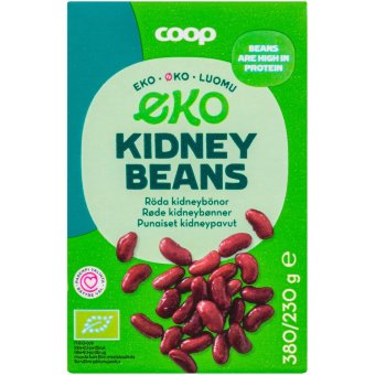 Фасоль красная Кидни органическая Coop 380 гр Фасоль красная Кидни органическая Coop 380 гр