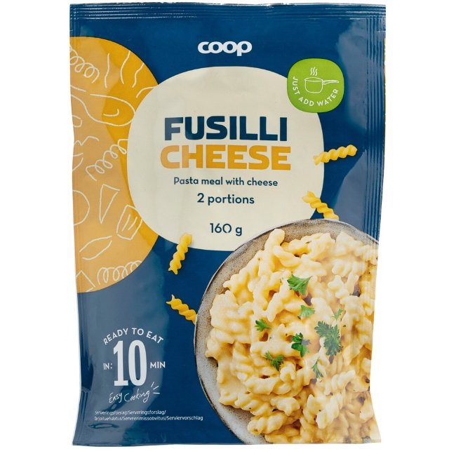 Макароны с сыром быстрого приготовления Coop 160 г