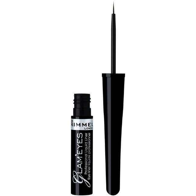 Жидкая подводка для глаз Rimmel Glam'Eyes Professional 3,5 мл 001 Black Glamour Жидкая подводка для глаз Rimmel Glam'Eyes Professional 3,5 мл 001 Black Glamour