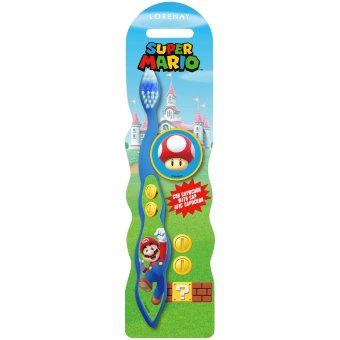 Детская зубная щетка Super Mario с защитой щетины 1 шт