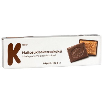 Печенье K-menu с темным шоколадом 125 гр Печенье K-menu с темным шоколадом 125 гр