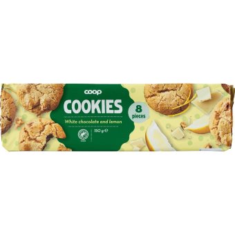Песочное печенье с белым шоколадом и лимоном Coop 150 гр Песочное печенье с белым шоколадом и лимоном Coop 150 гр