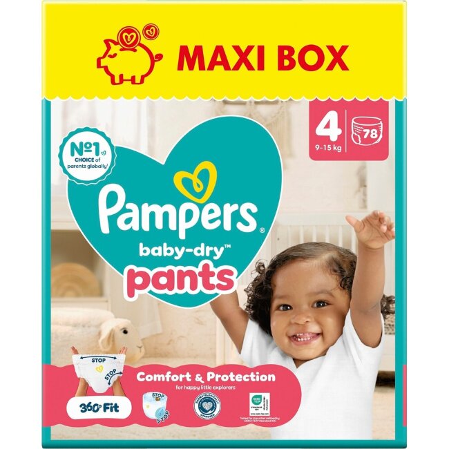 Подгузники-штаны Pampers BabyDry S4 9-15 кг 78 шт Подгузники-штаны Pampers BabyDry S4 9-15 кг 78 шт