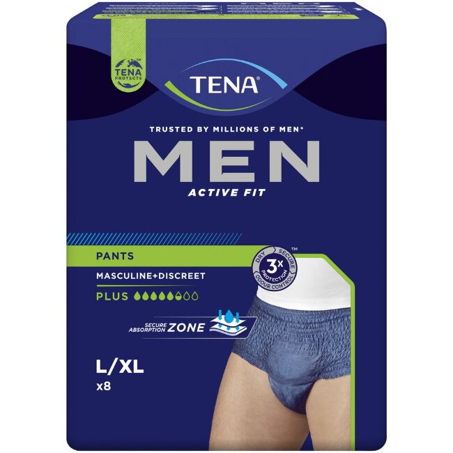 Подгузники-трусы для мужчин TENA Men Active Fit Large 8 шт