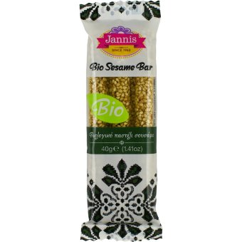 Органический кунжутный батончик Jannis 40 гр Органический кунжутный батончик Jannis 40 гр