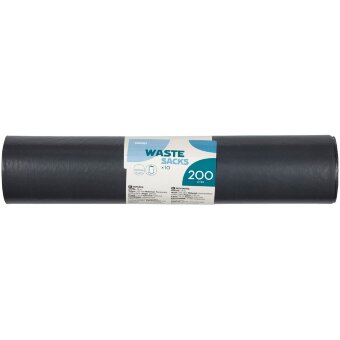 Мусорные пакеты Coop 200 л черные 10 шт