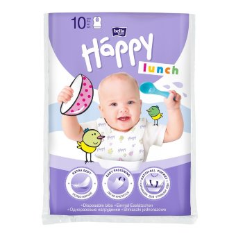 Одноразовые нагрудники с карманом Bella Baby Happy Lunch 10 шт