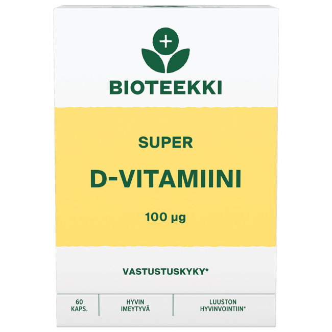 Витамин Д 100 на масляной основе SUPER D Bioteekin TEHO D 60 таблеток