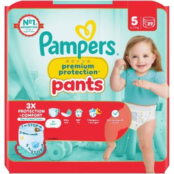 Подгузники-штанишки Pampers Premium Protection S5 11-17 кг 29 шт Подгузники-штанишки Pampers Premium Protection S5 11-17 кг 29 шт