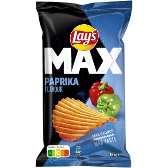 Картофельные чипсы Lay's MAX с паприкой 185 гр Картофельные чипсы Lay's MAX с паприкой 185 гр