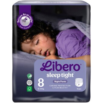 Подгузники-трусики Libero SleepTight 8 (S4) (уп 8 шт) 13 шт