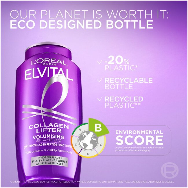 Шампунь L'Oréal Paris Elvital Collagen Lifter 250 мл для тонких и лишённых объёма волос
