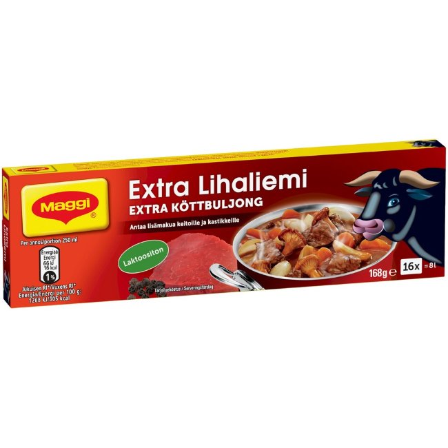 Бульонный кубик Maggi Extra Lihaliemi 16 шт 168 гр