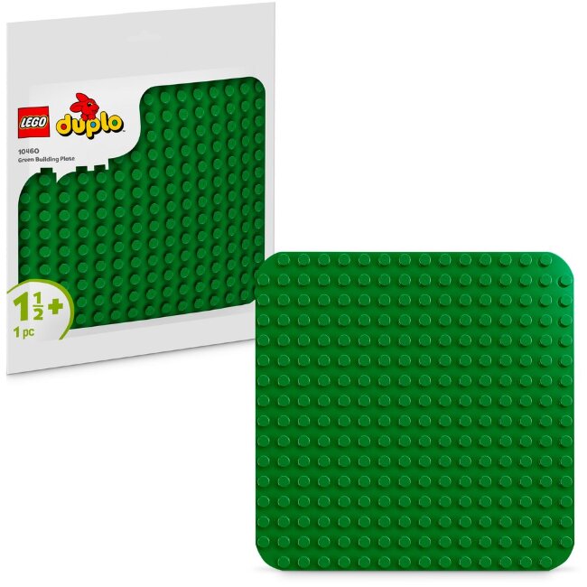 Классическая пластина для строительства LEGO® DUPLO зелёная 10460
