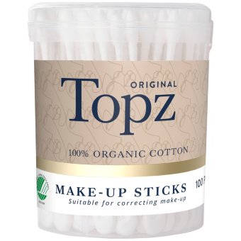 Ватные палочки для макияжа Topz Premium 100 шт Ватные палочки для макияжа Topz Premium 100 шт