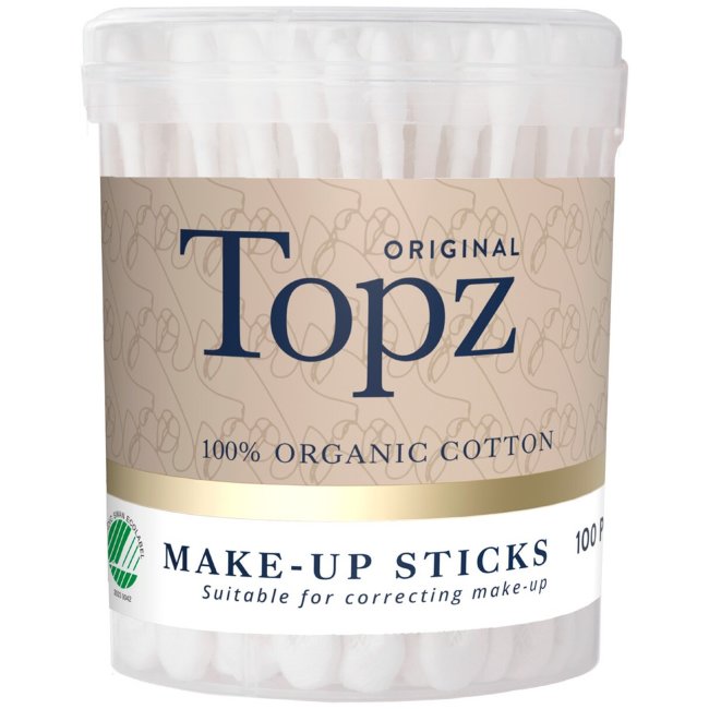 Ватные палочки для макияжа Topz Premium 100 шт Ватные палочки для макияжа Topz Premium 100 шт