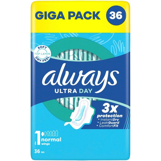 Гигиенические прокладки Always Ultra Normal 36 шт с крылышками 1