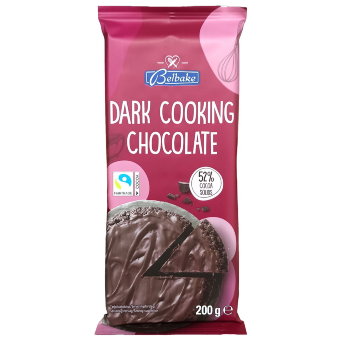 Шоколад тёмный Belbake 52% ( для выпечки ) 200 гр Шоколад тёмный Belbake 52% ( для выпечки ) 200 гр