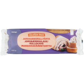 Рулет клубничный без глютена Coop 350 гр