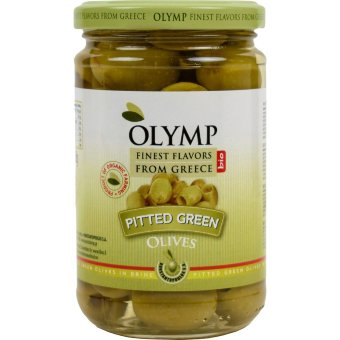 Оливки зеленые Olymp без косточек 300/150 гр