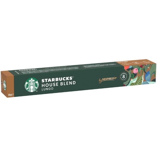 Кофейные капсулы Starbucks Nespresso Houseblend Lungo (уп 10 шт) 52 гр