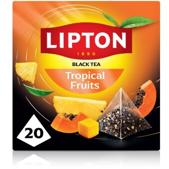 Черный чай Lipton Tropical Fruit 20 пакетиков Черный чай Lipton Tropical Fruit 20 пакетиков